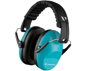 Vanderfields Premium Cuffie di Protezione Uditiva - Riduzione del Rumore ad Ampio Spettro 33,2 dB a 2 K Hz Cancellazione del Rumore - Cuffie per Bambini 3-12 - Blu Cielo