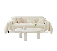 VanderHome Alta Qualità Impermeabile divano Copertura 1/2/3 posti Super Morbido Confortevole Caldo Elasticizzato Copridivano Non Slip Grande Prevenzione della angolo polvere Copridivano190*130cm Beige