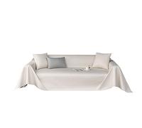 VanderHOME Asciugamano per Divano in Colore Puro, Copridivano Antiscivolo Impermeabile, Protezione Antigraffio per Divano, Morbido e Traspirante 205 * 380cm-Beige(1 pezzo)