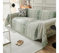 VanderHOME Coperta per divano da 1, 2, 3, 4 posti, coperto grande in tessuto reversibile, morbida, 180 x 280 cm, verde