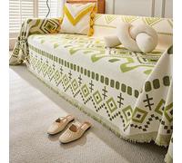 VanderHOME Coperta per divano in ciniglia, Copridivano a 1/2/3/4 Posti, Protezione Lavabile per Divano, Ideale Come Telo Arredo, Salva Divano, Coperta Picnic 180 * 230cm-Verde
