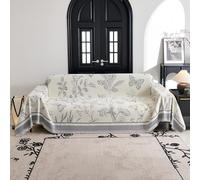 VanderHOME Coperta per divano in Ciniglia, Copridivano, Trapunta multiuso, coperto foulard, copriletto, tela copridivano, trapunta decorativa per divano 180*260cm - Grigio