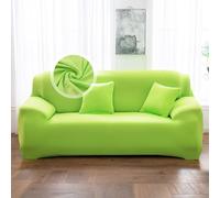 VanderHOME Copridivano 2 Posti, Copridivano Antigraffio Gatto, Copridivani Elasticizzati, Telo Copridivano, Fodera Divano Antimacchia Lavabile Antiscivolo (2 Seduta, Verde brillante)