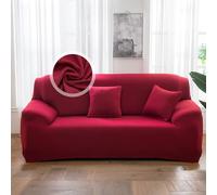 VanderHOME Copridivano 3 Posti, Copridivano Antigraffio Gatto, Copridivani Elasticizzati, Telo Copridivano, Fodera Divano Antimacchia Lavabile Antiscivolo (3 Seduta, Borgogna)