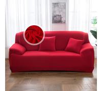 VanderHOME Copridivano 3 Posti, Copridivano Antigraffio Gatto, Copridivani Elasticizzati, Telo Copridivano, Fodera Divano Antimacchia Lavabile Antiscivolo (3 Seduta, Grande rosso)
