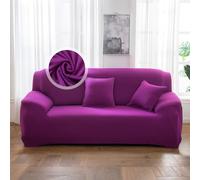 VanderHOME Copridivano 3 Posti, Copridivano Antigraffio Gatto, Copridivani Elasticizzati, Telo Copridivano, Fodera Divano Antimacchia Lavabile Antiscivolo (3 Seduta, Viola rossastro)