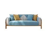 VanderHOME Copridivano 3 Posti, Copridivano Impermeabile, Copridivano 3 Posti Antigraffio Gatto Protezione Per Divano, Copertura Universale Per Divano Antiscivolo 70 * 50cm-Blu chiaro（1 PC）