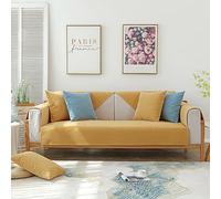 VanderHOME Copridivano 3 Posti, Copridivano Impermeabile, Copridivano 3 Posti Antigraffio Gatto Protezione Per Divano, Copertura Universale Per Divano Antiscivolo 90 * 240cm-Giallo giallo（1 PC）