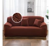 VanderHOME Copridivano 4 Posti, Copridivano Antigraffio Gatto, Copridivani Elasticizzati, Telo Copridivano, Fodera Divano Antimacchia Lavabile Antiscivolo (4 Seduta, Curry chiaro)