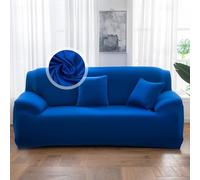 VanderHOME Copridivano 4 Posti, Copridivano Antigraffio Gatto, Copridivani Elasticizzati, Telo Copridivano, Fodera Divano Antimacchia Lavabile Antiscivolo (4 Seduta, Blu)