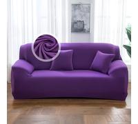VanderHOME Copridivano 4 Posti, Copridivano Antigraffio Gatto, Copridivani Elasticizzati, Telo Copridivano, Fodera Divano Antimacchia Lavabile Antiscivolo (4 Seduta, Viola)
