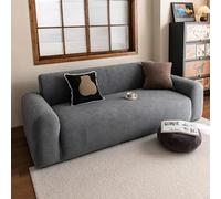 VanderHOME Copridivano 5 posti, Antimacchia Lavabile Telo Copridivano, Morbido e Traspirante, Jacquard in Poliestere Antiscivolo, Copridivani Elasticizzati (5 Seduta, Grigio scuro)
