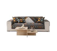 VanderHOME Copridivano a 1/2/3/4 posti, Copertura Protezione Divano, Copri Divano in ciniglia,Copridivano in stile bohémien, Copridivani antigraffio per gatti 90*180cm-Grigio scuro-Coprisedile(1 PC)