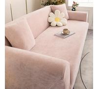 VanderHOME Copridivano Ad Alta Elasticità Copri Divani Moderno Antiscivolo Poliestere Jacquard Elastico Copridivano Per Soggiorno Protettore Per Cani Animali Domestici (3 Seduta, Rosa)