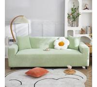 VanderHOME Copridivano Ad Alta Elasticità Copri Divani Moderno Antiscivolo Poliestere Jacquard Elastico Copridivano Per Soggiorno Protettore Per Cani Animali Domestici (3 Seduta, Verde menta)