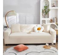 VanderHOME Copridivano Ad Alta Elasticità Copri Divani Moderno Antiscivolo Poliestere Jacquard Elastico Copridivano Per Soggiorno Protettore Per Cani Animali Domestici (1 Seduta, Beige)