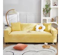 VanderHOME Copridivano Ad Alta Elasticità Copri Divani Moderno Antiscivolo Poliestere Jacquard Elastico Copridivano Per Soggiorno Protettore Per Cani Animali Domestici (1 Seduta, Giallo brillante)