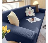 VanderHOME Copridivano Altamente Elasticizzato, Copridivano 5 Posti con Braccioli, Proteggi Il Divano Dalle Macchie Dei Bambini e Dai Peli Di Animali, Lavabile (5 Seduta, Blu navy)