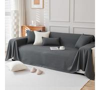 VanderHOME Copridivano Antigraffio Gatto, Telo Copridivani, Resistente Agli Spruzzi, Copridivano Impermeabile Per Animali, Resistente All'Abrasione 180 * 280cm-Grigio scuro