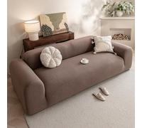 VanderHOME Copridivano Elasticizzato, 1/2/3/4 Posti, Copri Divano Letto, Telo Copridivano Elasticizzato Antigraffio Per Gatti Moderno e Lavabile in Lavatrice (5 Seduta, Kaki)