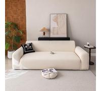 VanderHOME Copridivano Elasticizzato, Telo Copridivano, Resistente all'Usura, Antiscivolo, Copertura Divano Jacquard Protezione per Cani e Animali Domestici (3 Seduta, Beige)