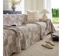 VanderHOME Copridivano Estivo Traspirante e Reversibile, Fresco e Morbido, Telo Divano, Coperta per Divano e Lenzuolo per Salotto e Camera 230 * 130cm-Curry chiaro