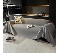 VanderHOME Copridivano impermeabile, Copridivano antigraffio gatto, Copri divano facile da pulire in tinta unita 190 * 180cm-Grigio chiaro