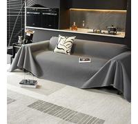 VanderHOME Copridivano impermeabile, Copridivano antigraffio gatto, Copri divano facile da pulire in tinta unita 190 * 260cm-Grigio scuro