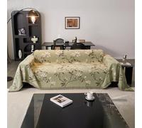 VanderHOME Copridivano in ciniglia, Copridivano 3 Posti, Coperta da Divano Morbida e Accogliente, Copridivano Antigraffio Gatto,Copriletto Leggero Multiuso 180 * 300cm-Verde Matcha