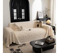 VanderHOME Copridivano in Peluche, Plaid Caldo e Morbido Plaid Divano Invernale, Coperta per divano Reversibile, Coperta Per Divano Multifunzionale Delicata e Confortevole 180 * 90cm-Beige