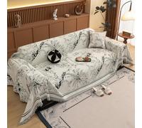 VanderHOME Copridivano Morbido, Telo Copri Divano, Design Leggermente Lussuoso, Coperta Reversibile Antiscivolo di Alta Qualità e Resistente 180 * 130cm-Nero