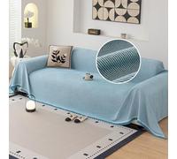 VanderHOME Copridivano Universale - Copri Divani Antigraffio Gatto, Telo Copridivano Morbida e Delicata Sulla Pelle, Adatta a Divani, Letti e Poltrone 180 * 400cm-Blu