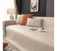VanderHOME Impermeabile Copridivano Antiscivolo Salvadivano Copridivani elasticizzati Antimacchia Antigraffio Divano Protector Mobili Copertureper cani animali domestici 210 * 340cm-Beige