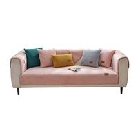 VanderHOME Morbido Copridivano Asciugamano da divano Peluche Cuscino per divano Spesso Decorativo Copridivano Antiscivolo Lavabile per Animali Domestici Bambini 90 * 160cm-Rosa-Cuscini（1 pezzo