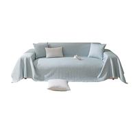 VanderHOME Multi-size ispessimento poliestere Copridivano asciugamano divano Soggiorno Generale Copri Divano Cool in Estate Antiscivolo elastico multifunzione ventilazione Copridivano 210*400cm Verde