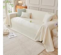 VanderHOME Multi-Size Leggero Copridivano Estivo Asciugamano Divano Soggiorno Generale Copri Divano Cool In Estate Morbido Fresco Multifunzione Ventilazione Telo Copridivano 210 * 230cm-Beige-B