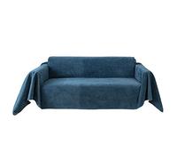 VanderHOME Spessore Tessuto Copridivano Antiscivolo Decorativo Universale Impermeabile Fodere Copridivani Slipcovers Divano Protector elasticizzati per Cani Gatti Letto 180 * 260cm-Blu scuro