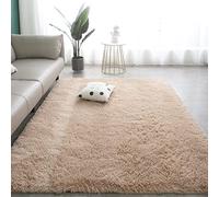 VanderHOME Tappeti tie-dye in colore puro, senza spargimento e senza sbiadimento, tappeto morbido e soffice per camera da letto e soggiorno Cammello puro 180x200 cm