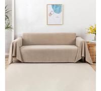 VanderHOME Telo Copridivano Antiscivolo Impermeabile Copritutto Universale Decorativo Per Divani, Copridivano Antigraffio Gatto, Fodera Divano Antimacchia Lavabile 180 * 300cm-Kaki