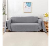 VanderHOME Telo Copridivano Antiscivolo Impermeabile Copritutto Universale Decorativo Per Divani, Copridivano Antigraffio Gatto, Fodera Divano Antimacchia Lavabile 180 * 230cm-Grigio