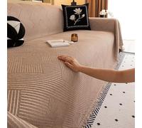 VanderHOME Telo Copridivano Moderno Minimalista, Telo Copri Divano Super Morbida, Copridivano Traspirante e Delicato Sulla Pelle,Regalo Perfetto e Caldo 180 * 420cm-Curry