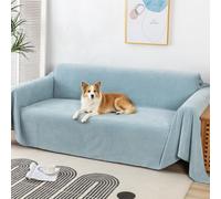 VanderHOME Telo Copridivano Multifunzionale Copritutto Universale Decorativo Per Divani, Copridivano Antigraffio Gatto, Fodera Divano Antimacchia Lavabile 180 * 340cm-Blu Dell' acqua