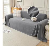 VanderHOME Telo Impermeabile Divano - Copri Divani Antigraffio Gatto Quattro Stagioni, Telo Copridivano Morbida e Delicata Sulla Pelle, Adatta a Divani, Letti e Poltrone 180 * 130cm-Grigio scuro
