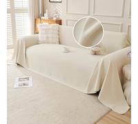VanderHOME Telo Impermeabile Divano - Copri Divani Antigraffio Gatto Quattro Stagioni, Telo Copridivano Morbida e Delicata Sulla Pelle, Adatta a Divani, Letti e Poltrone 180 * 380cm-Beige