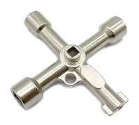 Vandomrise Multifunzionale Chiave a 4 Vie Universale per Armadio di Controllo - Utility per Elettrico Acqua Gas Metro Scatola Cabinet