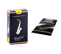 Vandoren Alt Sax 2 & Vmc6 Salvabocchino Da 0.35 Mm, Trasparente