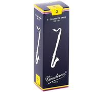 Ance tradizionali Vandoren CR122 per clarinetto basso, forza 2; confezione da 5
