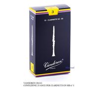 VANDOREN CR103 10 ANCE PER CLARINETTO Sib SIBEMOLLE MISURA n°3 set ANCIA CLASSIC