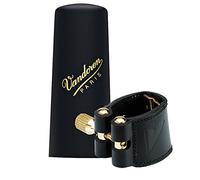 Vandoren LC290P Legatura in Pelle e Copribocchino in Plastica per Sassofono Baritono V16