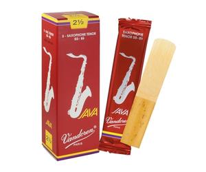 Vandoren SR2725R Java 5 Ance per Sassofono Tenore, Forza 2,5, Rosso